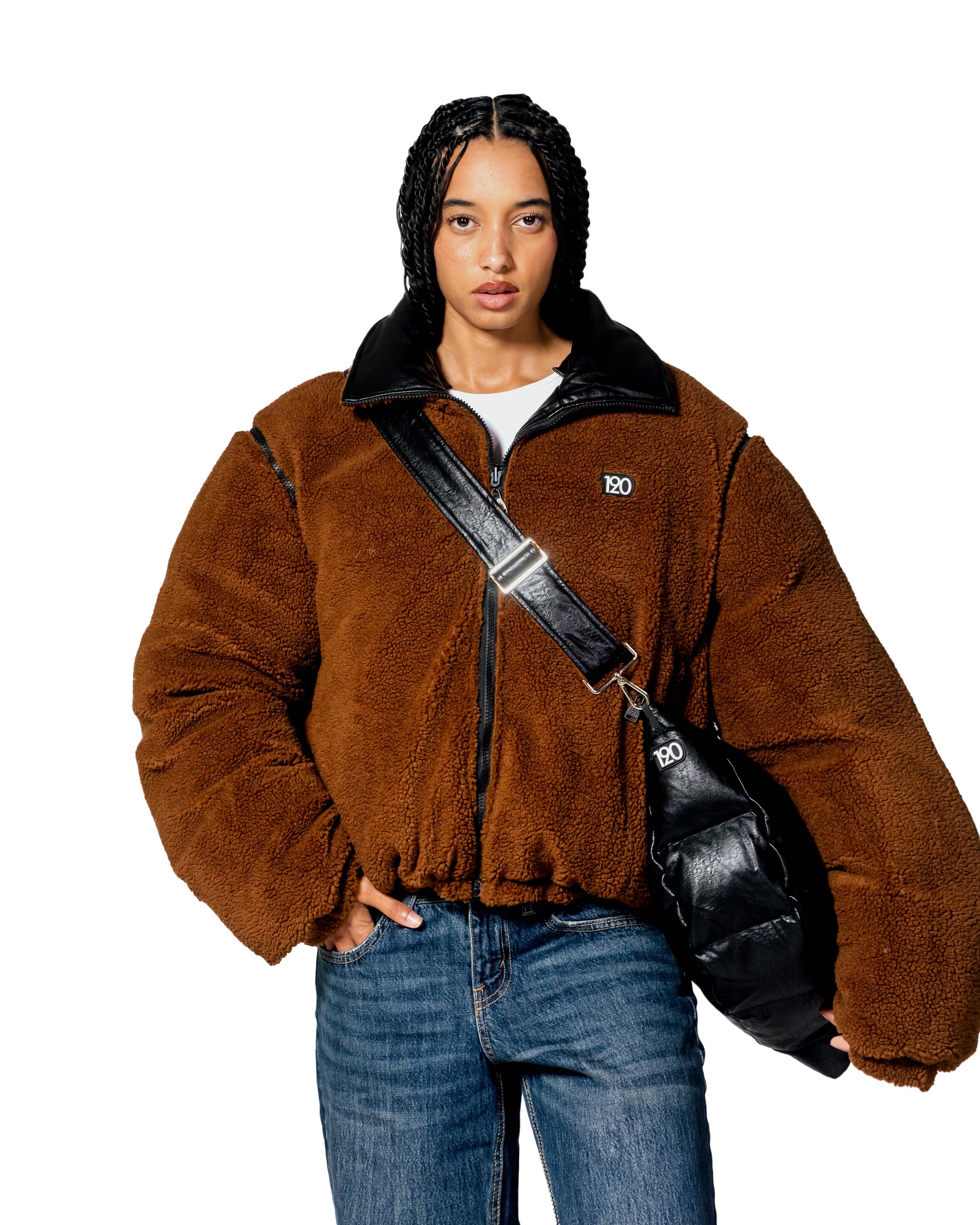 Ultimate Bomber™ - Faux Leather Teddy