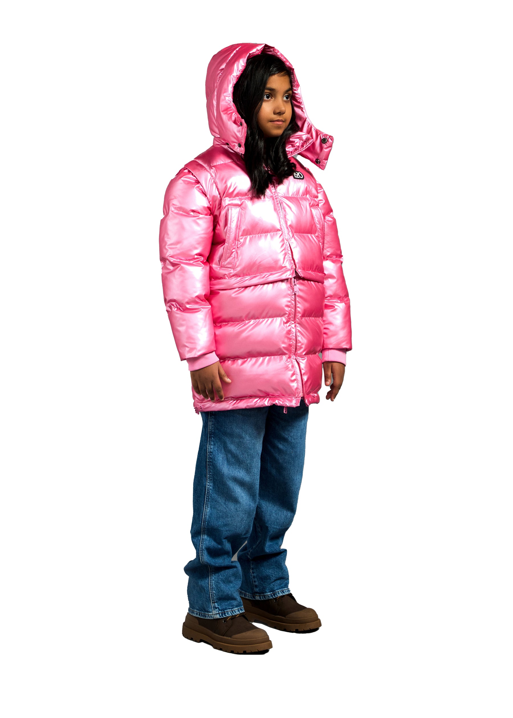 The Kids Backpack Puffer™ - Super Pink