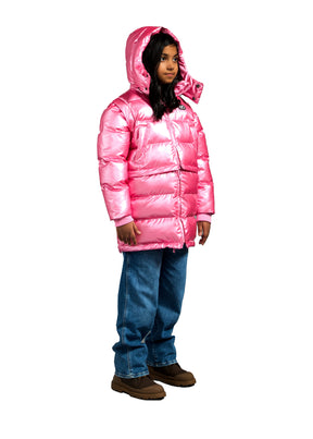 The Kids Backpack Puffer™ - Super Pink