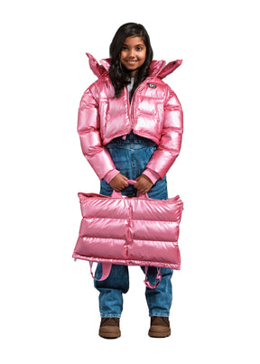 The Kids Backpack Puffer™ - Super Pink