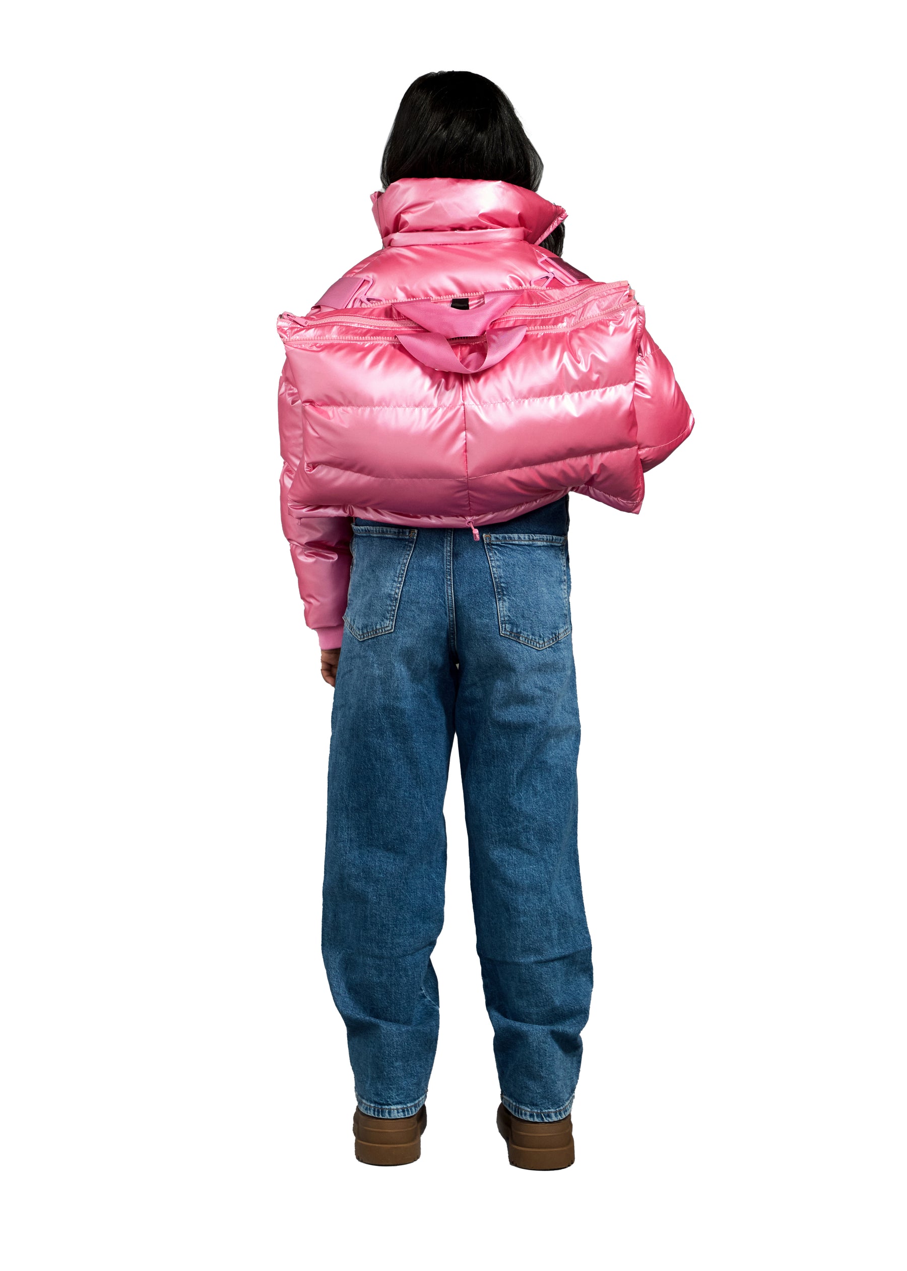 The Kids Backpack Puffer™ - Super Pink
