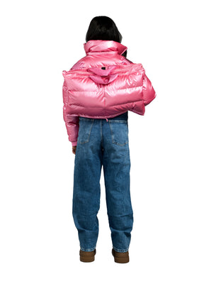 The Kids Backpack Puffer™ - Super Pink