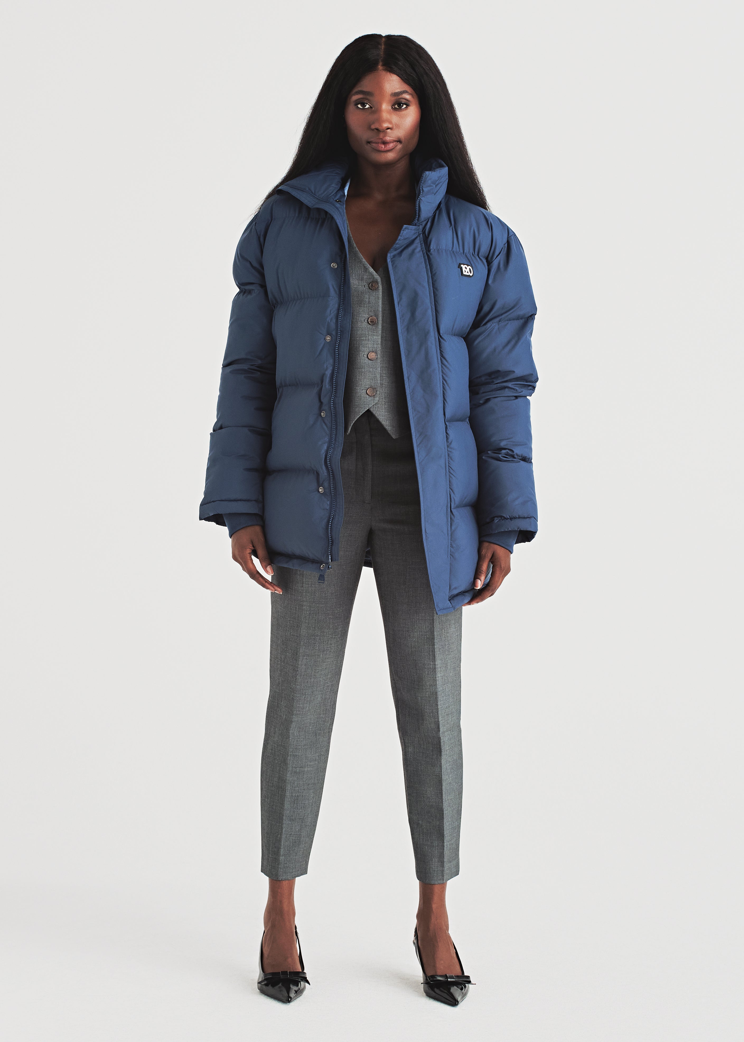 [FALLETT] Story Logo Short Puffer ★ Logo Tape Short Puffer Jacket | Calvin Klein